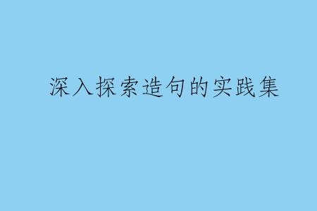 深入探索造句的实践集