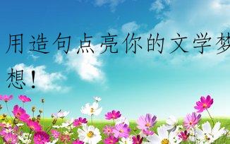 用造句点亮你的文学梦想！