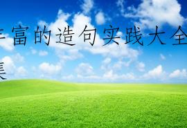 丰富的造句实践大全锦集