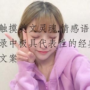 触摸美文灵魂,情感语录中极具代表性的经典文案
