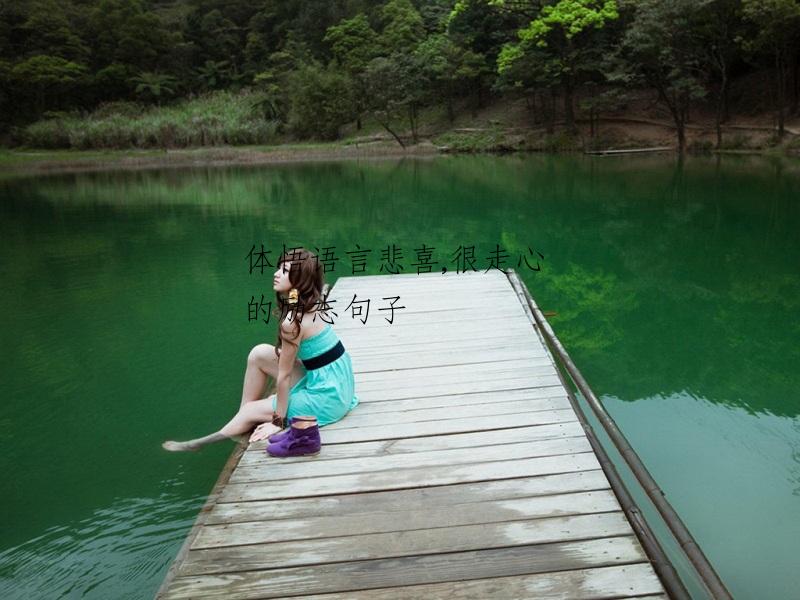 体悟语言悲喜,很走心的励志句子