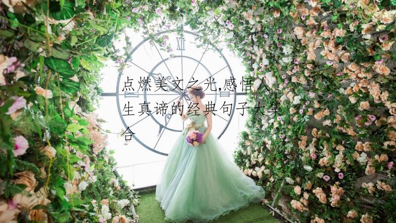 点燃美文之光,感悟人生真谛的经典句子大集合