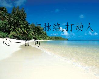 轻抚语言脉络,打动人心一百句