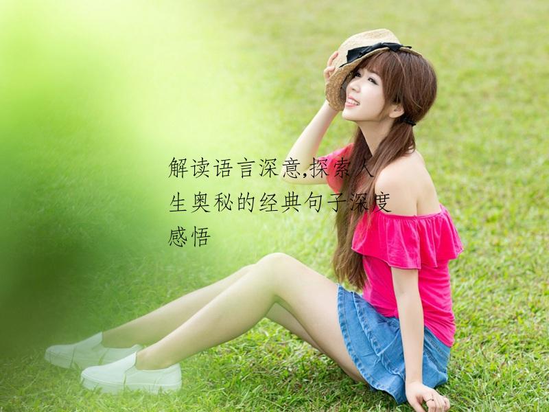 解读语言深意,探索人生奥秘的经典句子深度感悟