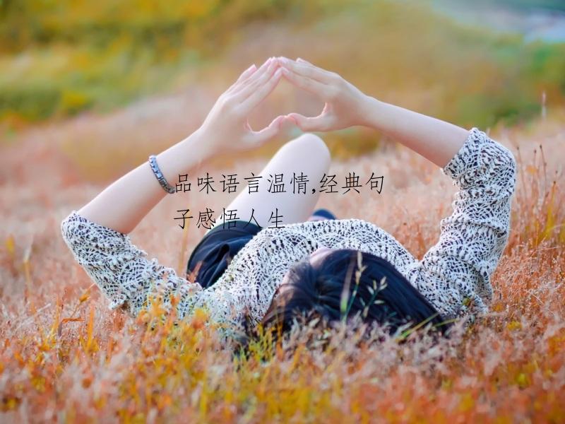 品味语言温情,经典句子感悟人生
